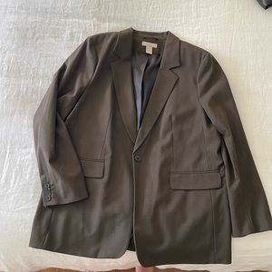 Dark Green/Brown oversized blazer
